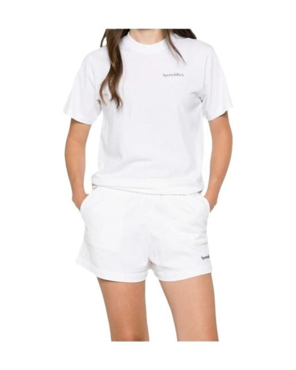 Sporty & Rich White Short-Sleeved T-Shirt