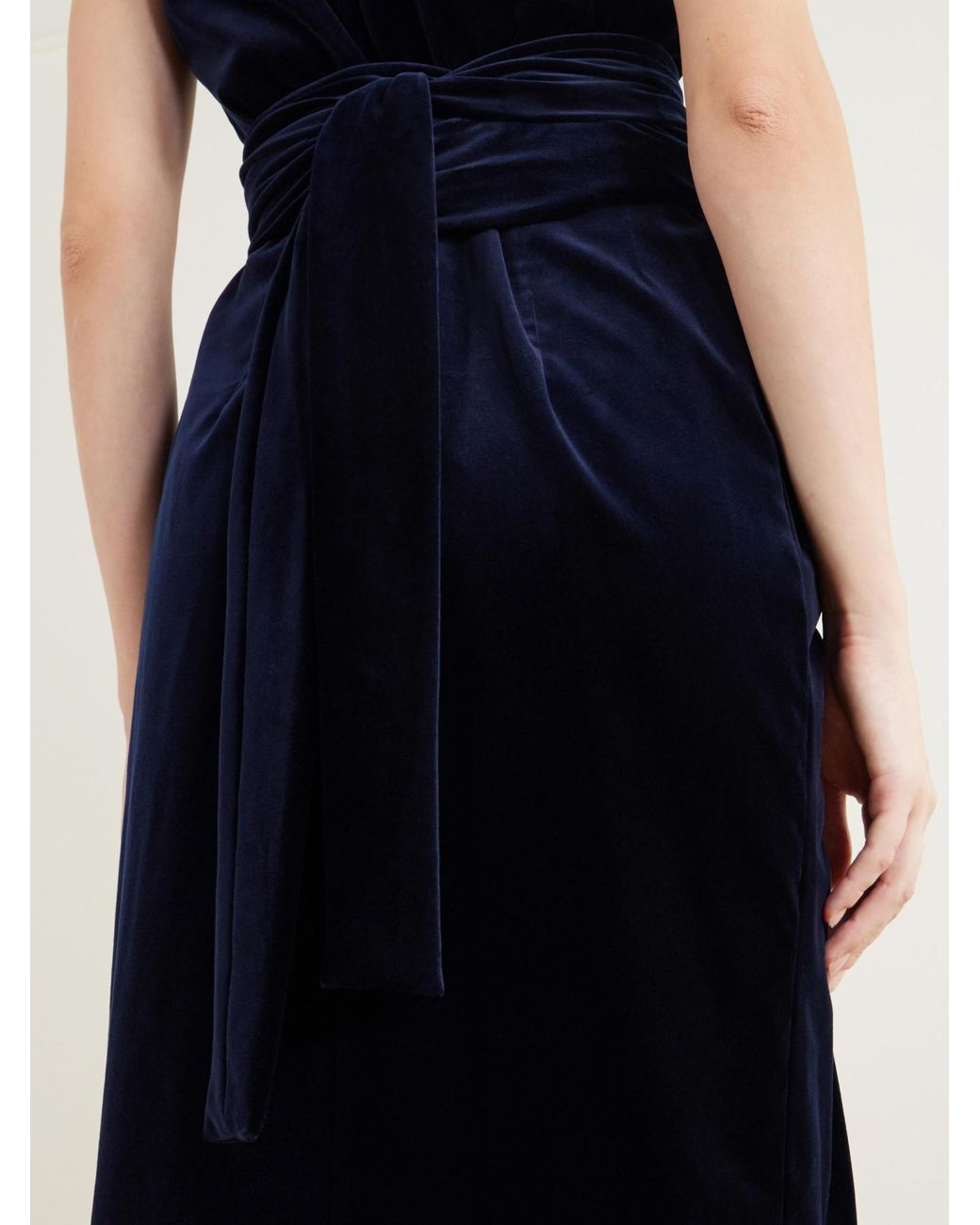 Altuzarra Blue Velvet Midi Dress