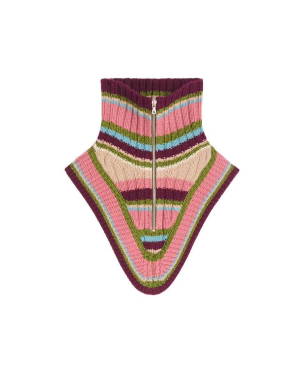 Dries Van Noten Multicolor Morriso Striped Knit Neck Warmer for men