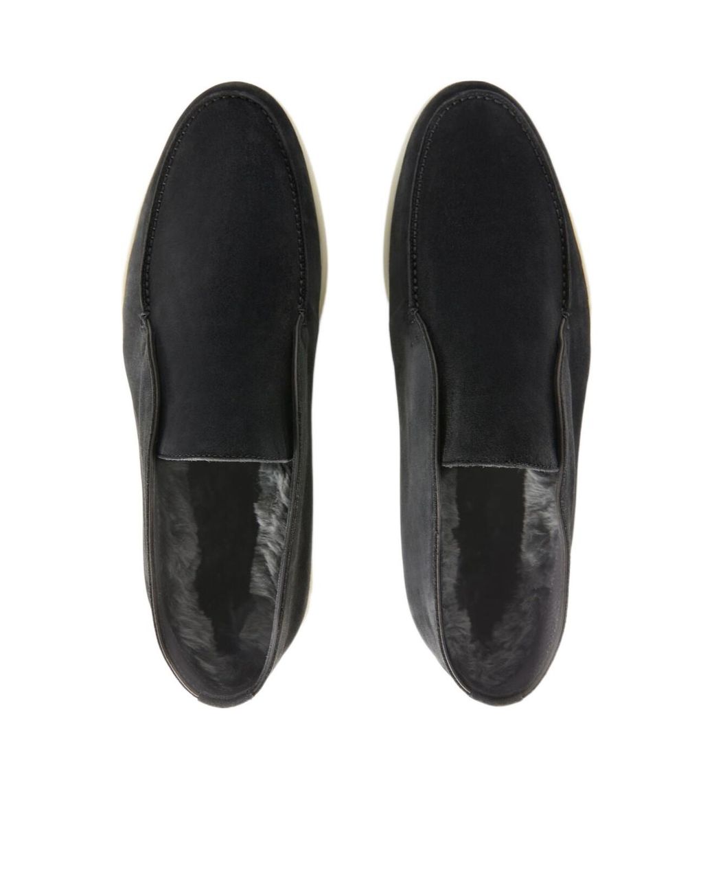 Loro Piana Black Open Walk Ankle Boots for men