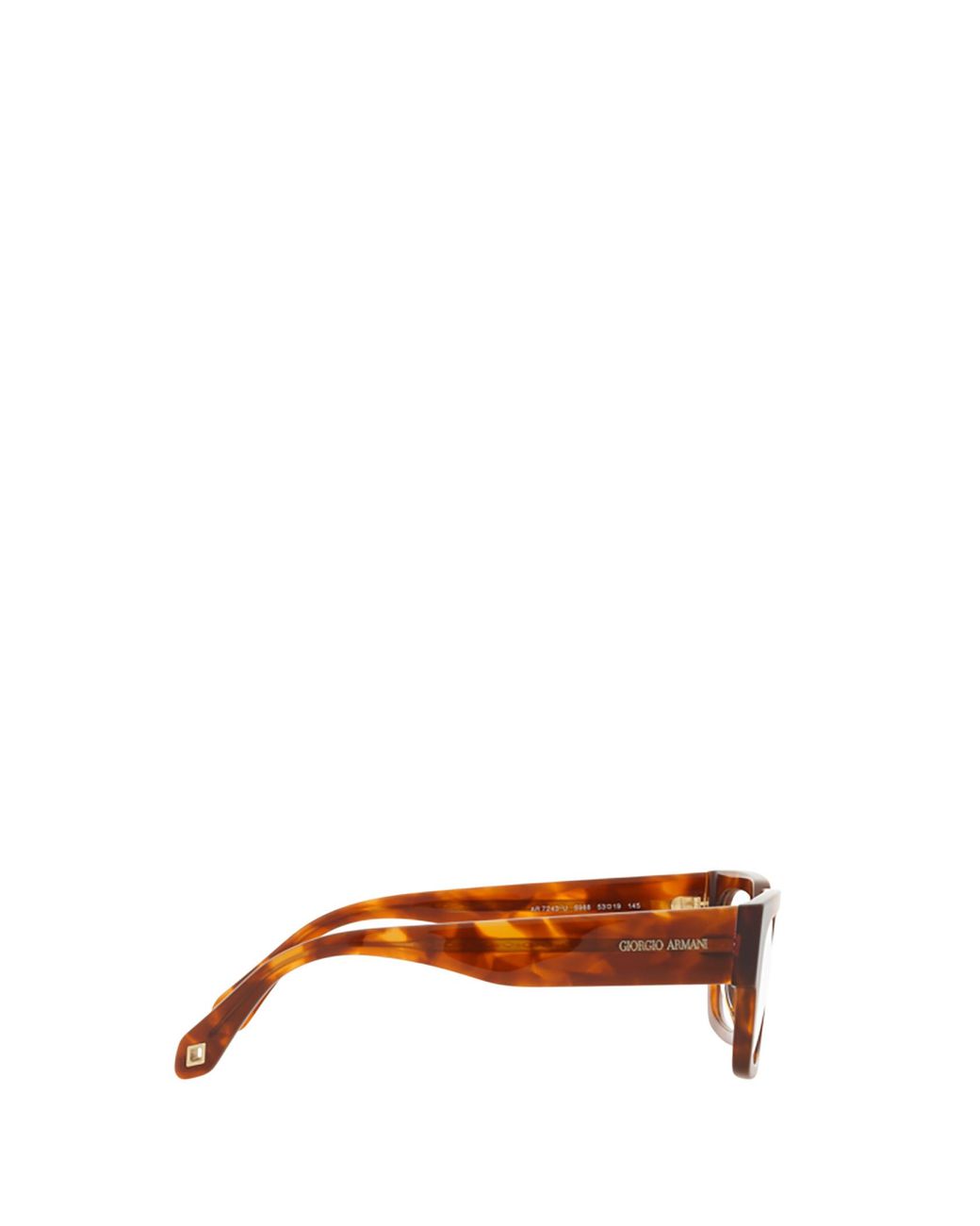 Giorgio Armani White Rectangular Frame Glasses for men