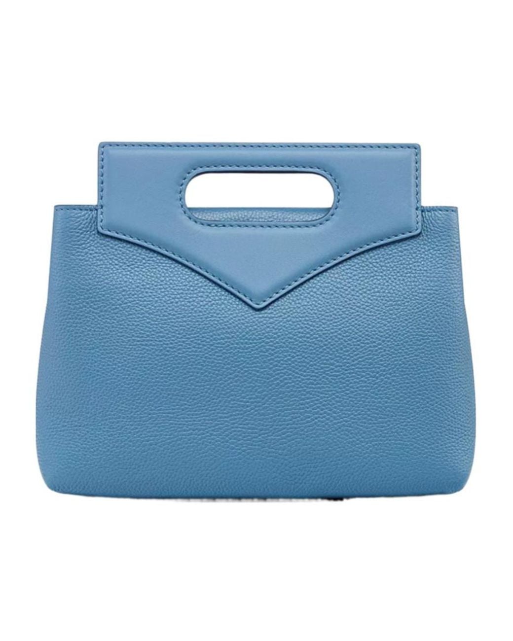 MCM Blue Soft Diamond Embossed Tote Bag