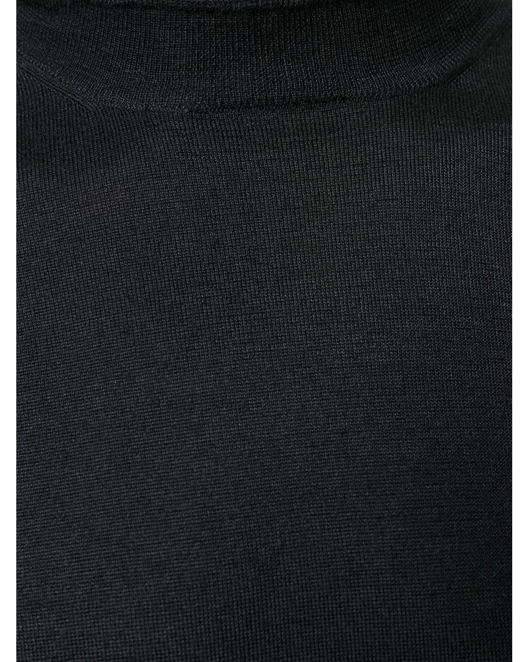 Brunello Cucinelli Black Turtleneck Knitted Jumper for men
