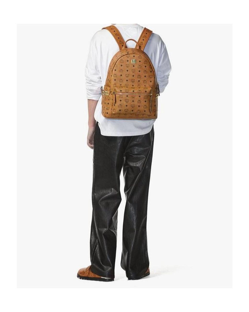 MCM Brown Stark Backpack for men