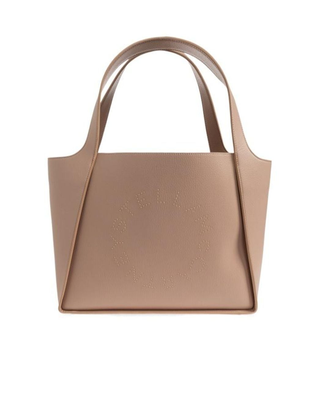 Stella McCartney Brown Perforated Logo Tote Bag