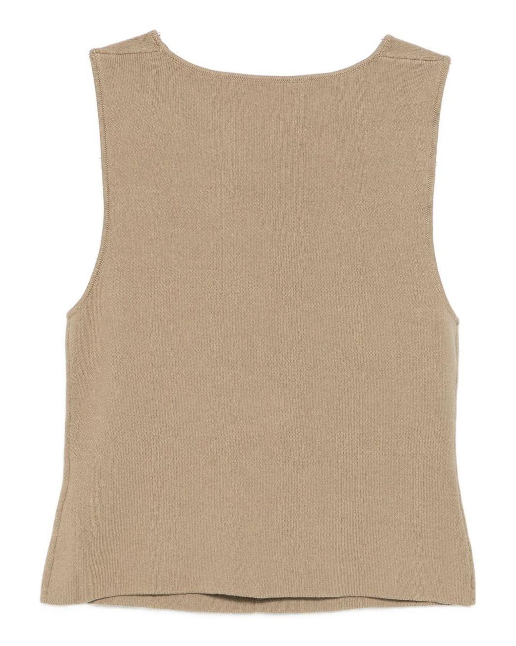 AYA MUSE Natural Knitted Vest