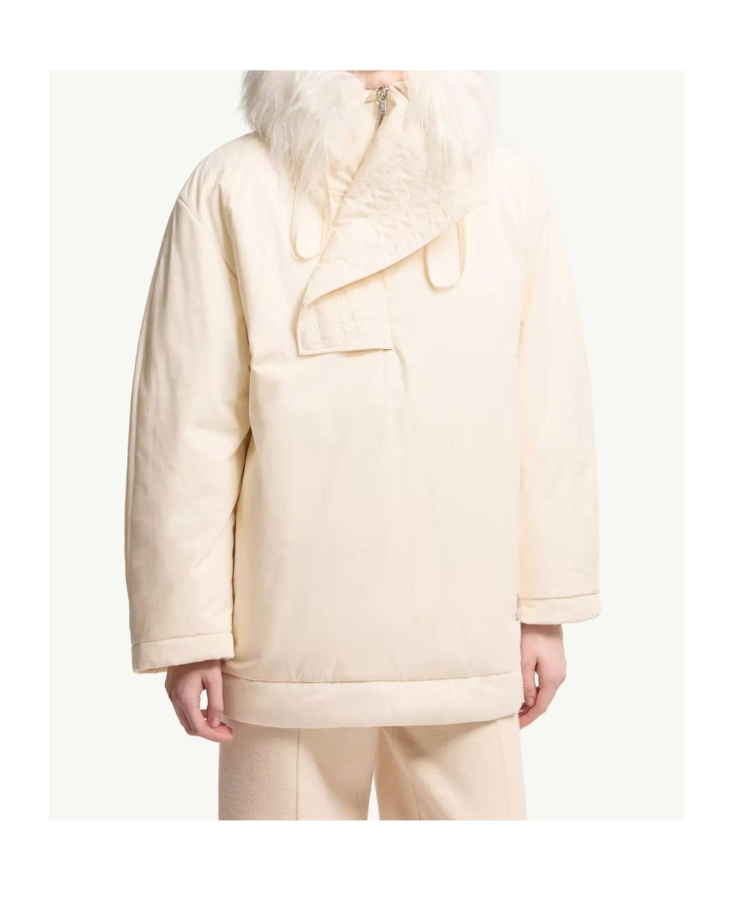 Moncler Natural Jil Sander Bowtiediene Short Down Jacket for men