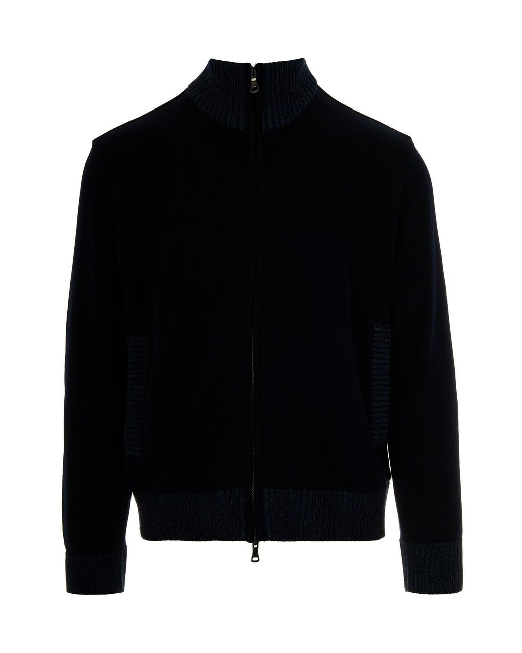 Paul & Shark Black Long-Sleeved Knitted Cardigan for men