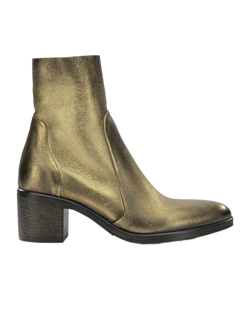 Strategia Green High-Heeled Ankle Boots