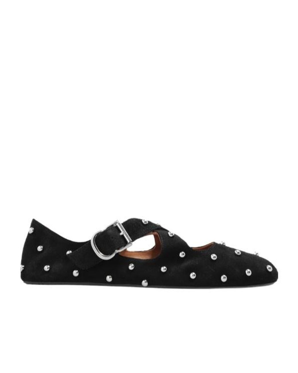 Alaïa Black Ballet Flats Criss-Cross