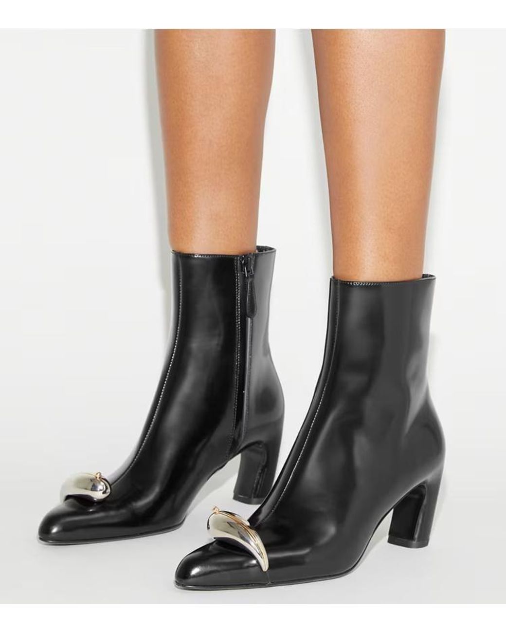 Tory Burch Black 65Mm Pierced Xl Ankle Boot