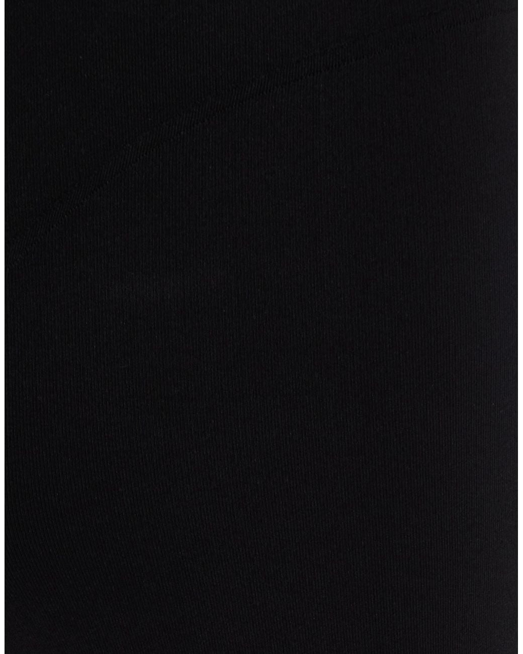 Rick Owens Black Solid-Colored Stretch Knit Midi Skirt