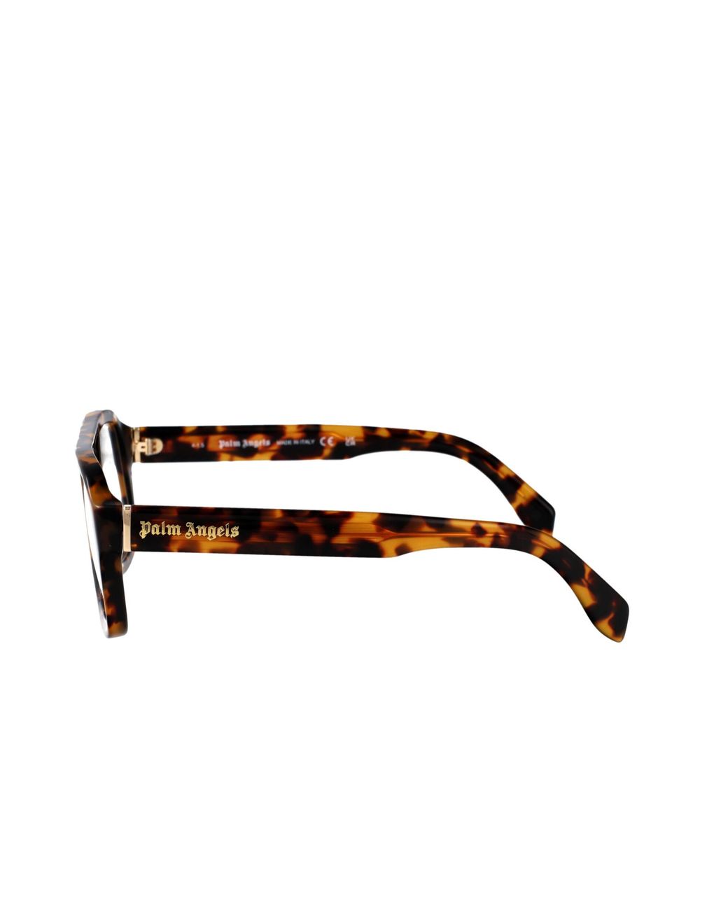 Palm Angels White Tortoiseshell-Effect Glasses for men