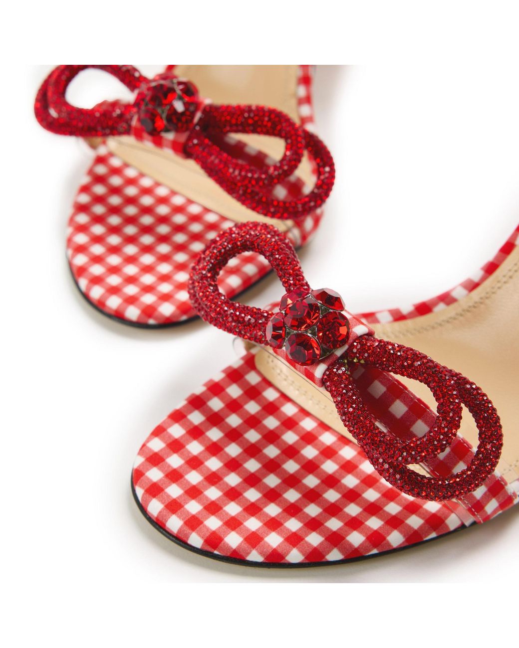 Mach & Mach Red Block Heel Court Shoes