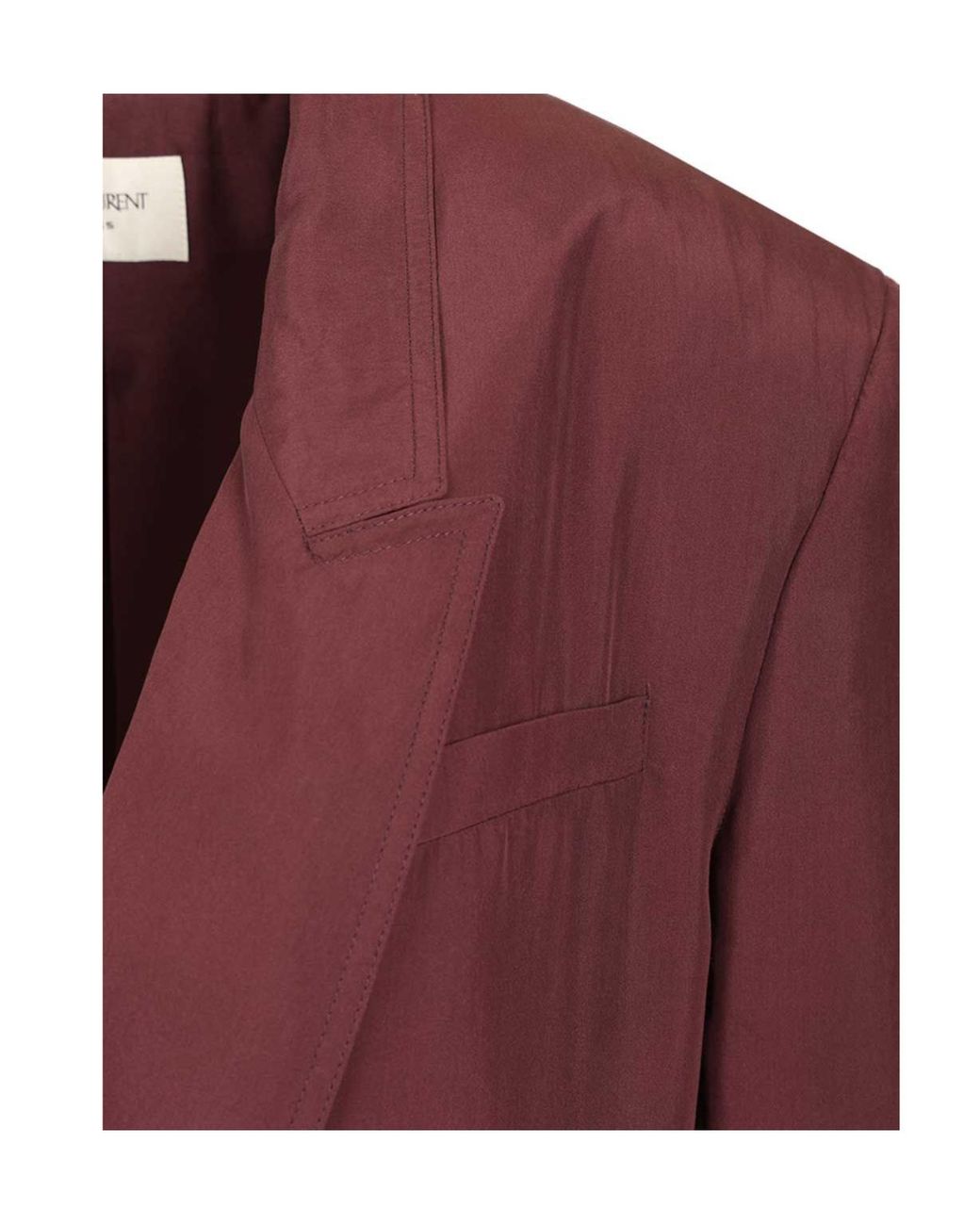 Saint Laurent Purple Double-Breasted Long-Sleeved Jacket