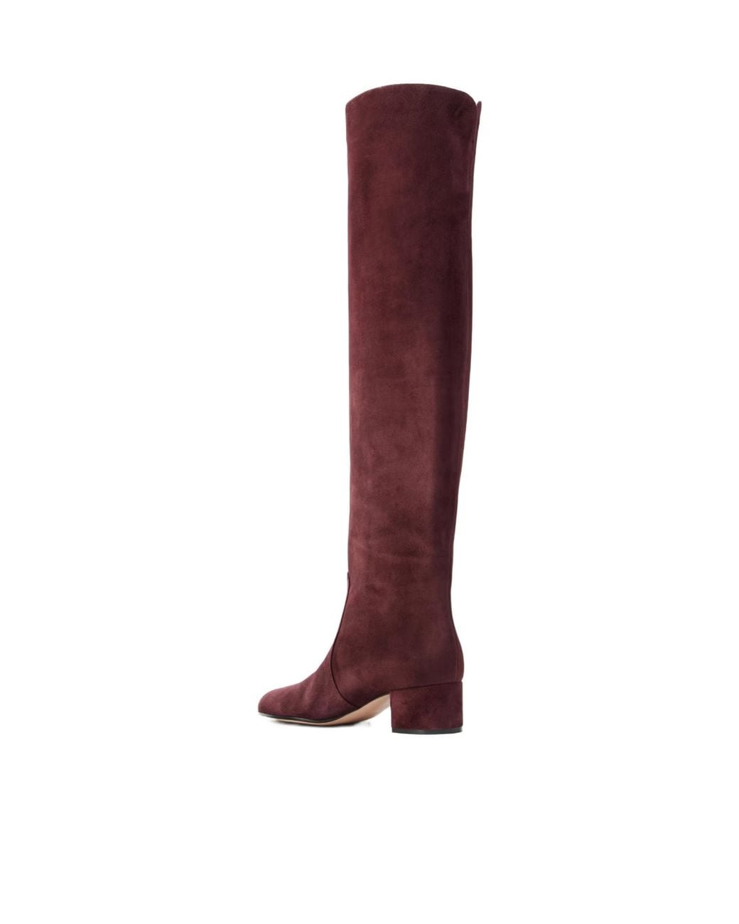 Gianvito Rossi Red Suede 45 Over-The-Knee Boots