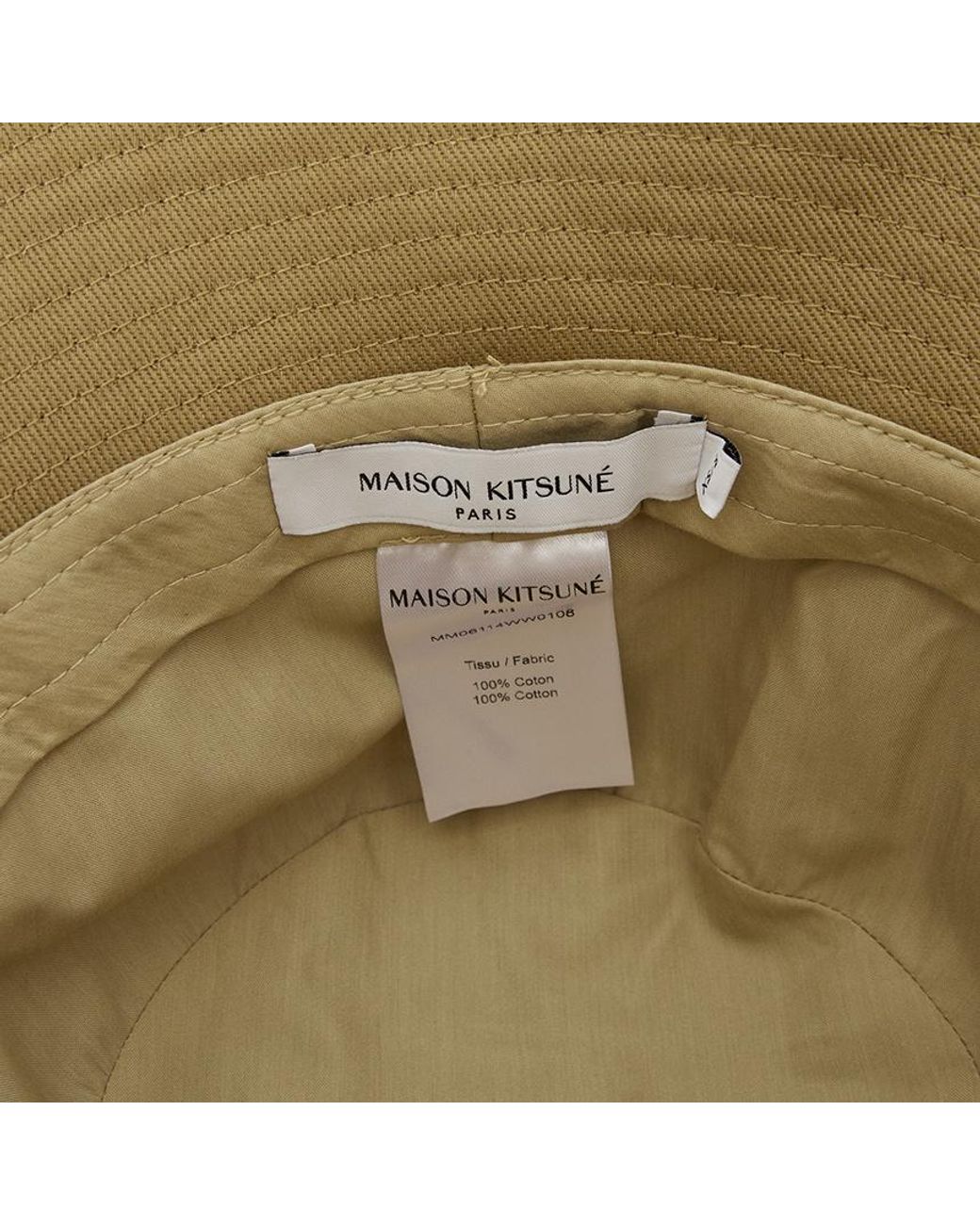 Maison Kitsuné Natural Pattern Hat for men