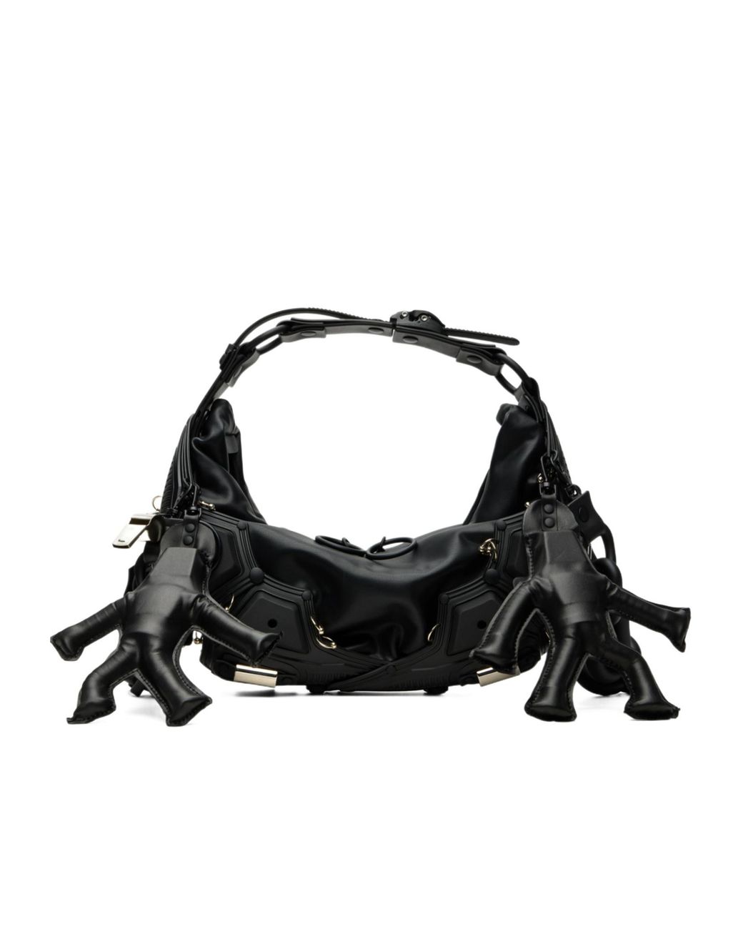 Innerraum Black Small Half-Moon Shoulder Bag for men