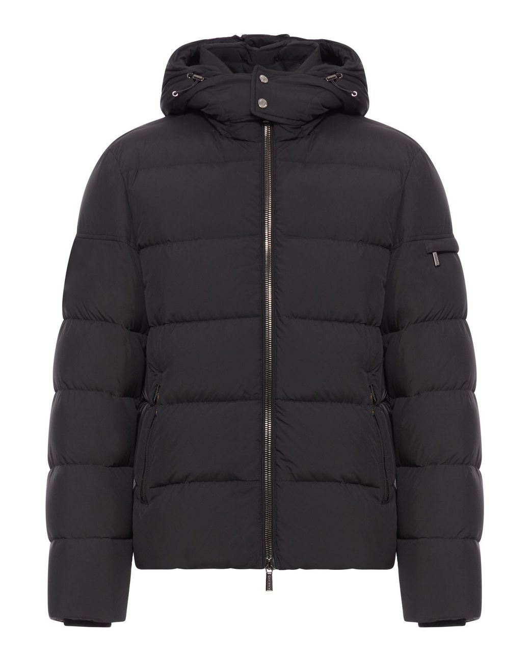 Moorer Black Brett-Sh Quilted Jacket for men