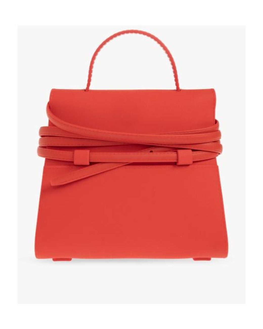 Moschino Red Top-Handle Tote Bag