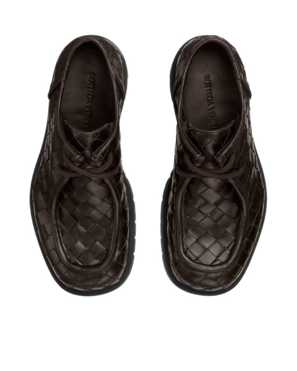 Bottega Veneta Brown Haddock Lace-Up Shoes for men