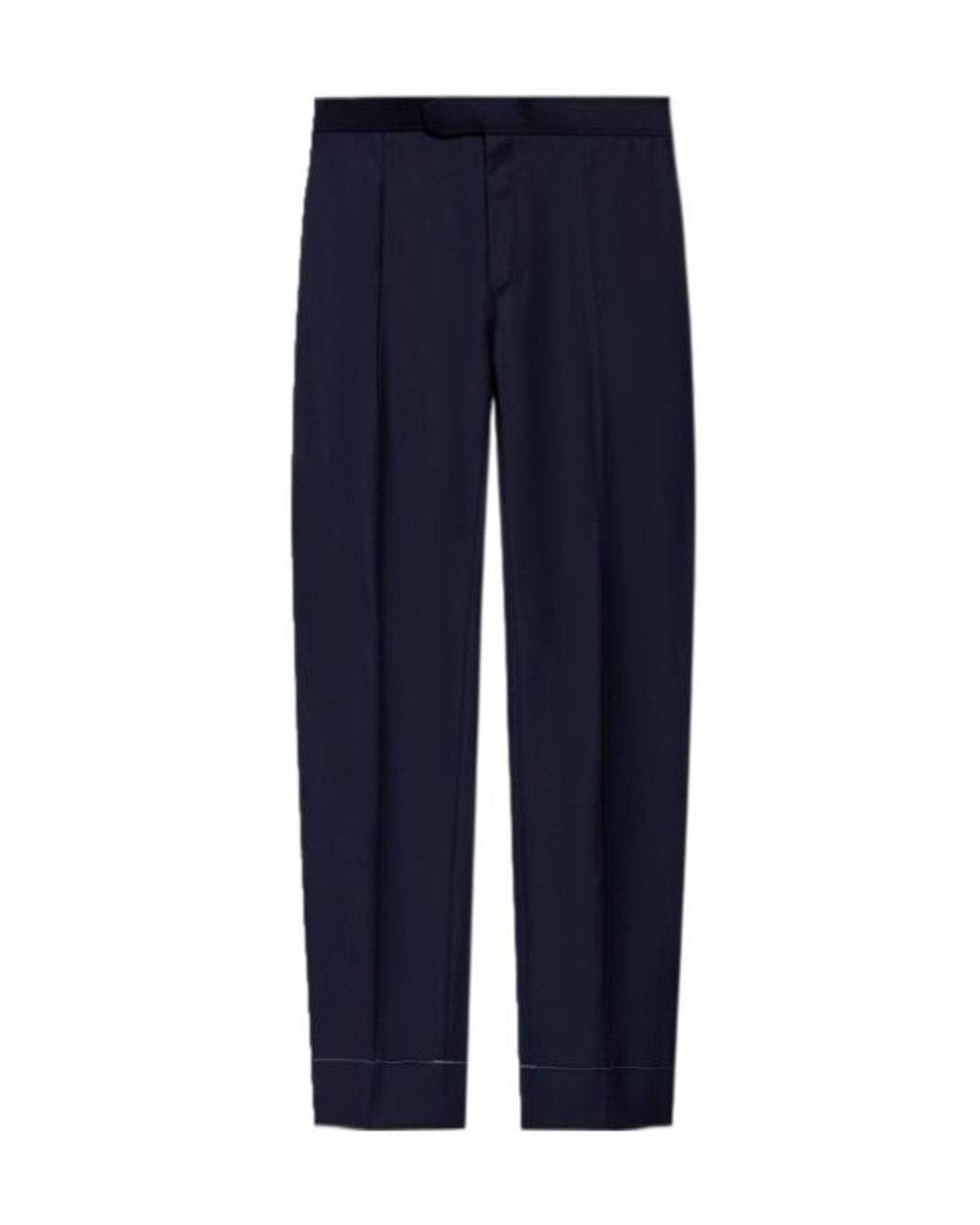 Brioni Blue Tailored Classic Fit Pants for men