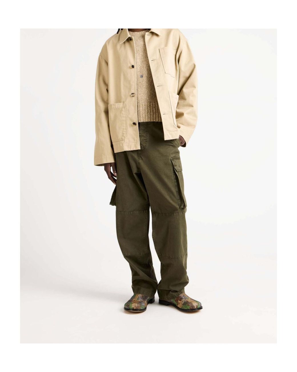 J.W. Anderson Natural Jacket With Patch Pocket for men