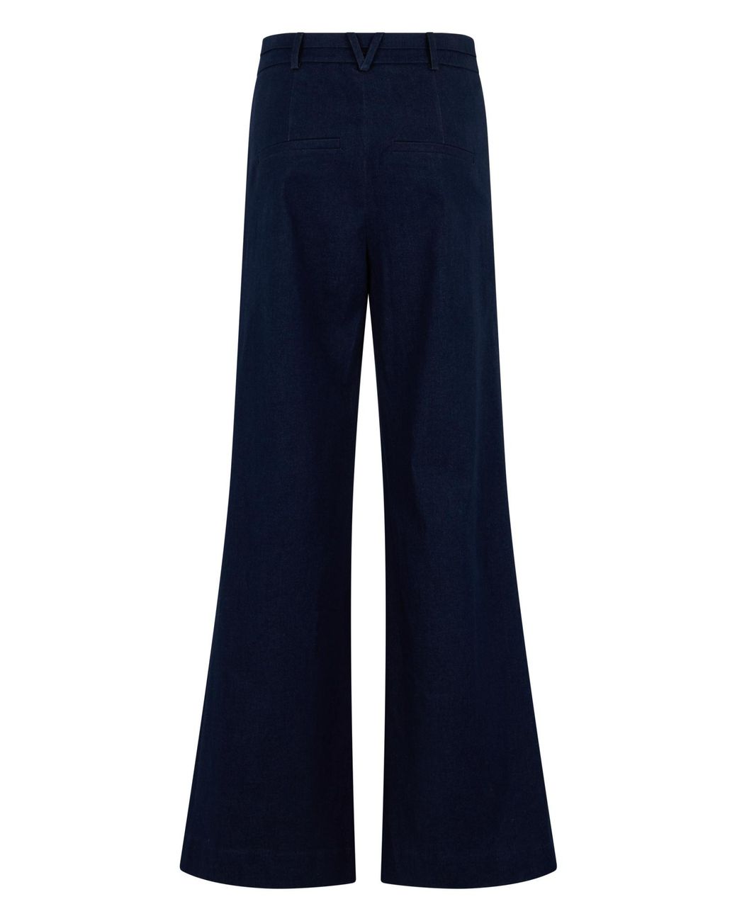 Veronica Beard Blue Bell-Bottom Denim Pants, Viscose Flared Jeans