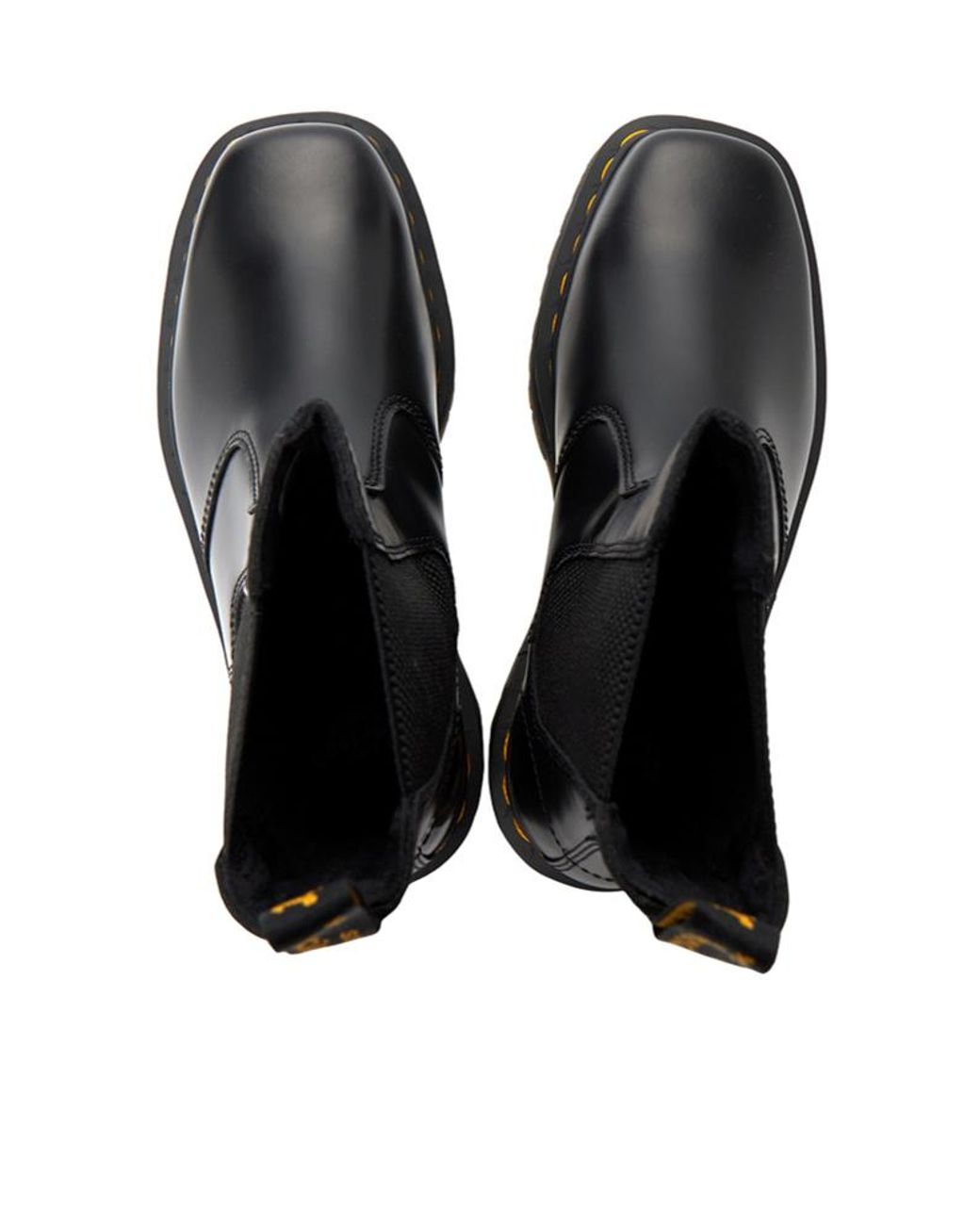 Dr. Martens Black 2976 Platform Leather Chelsea Boots