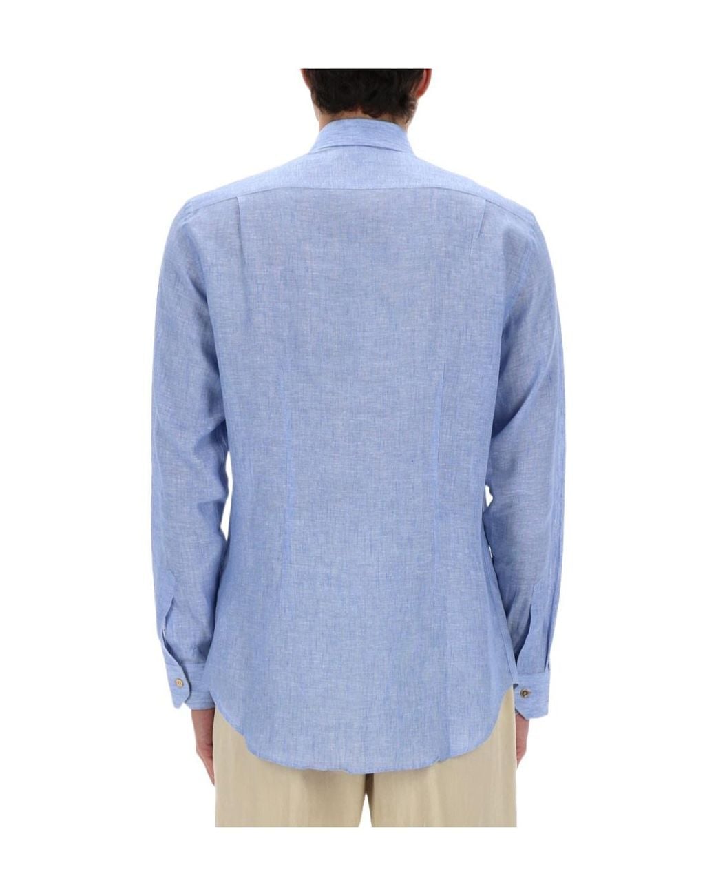 Paul Smith Blue Classic Linen Shirt for men