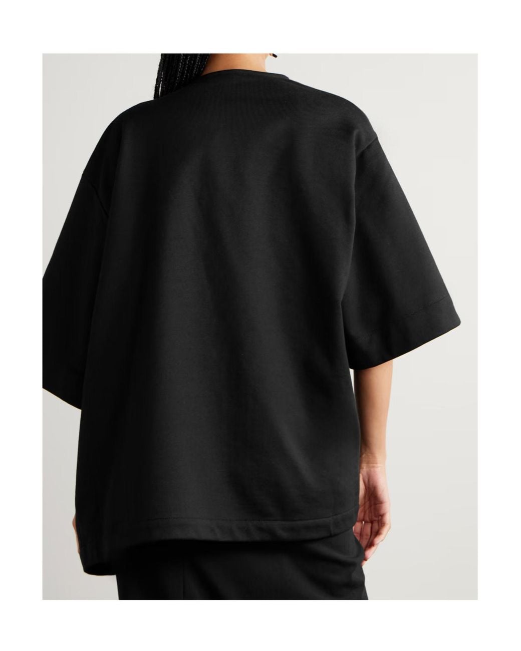 Dries Van Noten Black Draped Brooch T-Shirt
