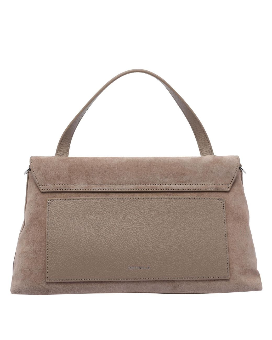 Coccinelle Gray Nikla Large Shoulder Bag