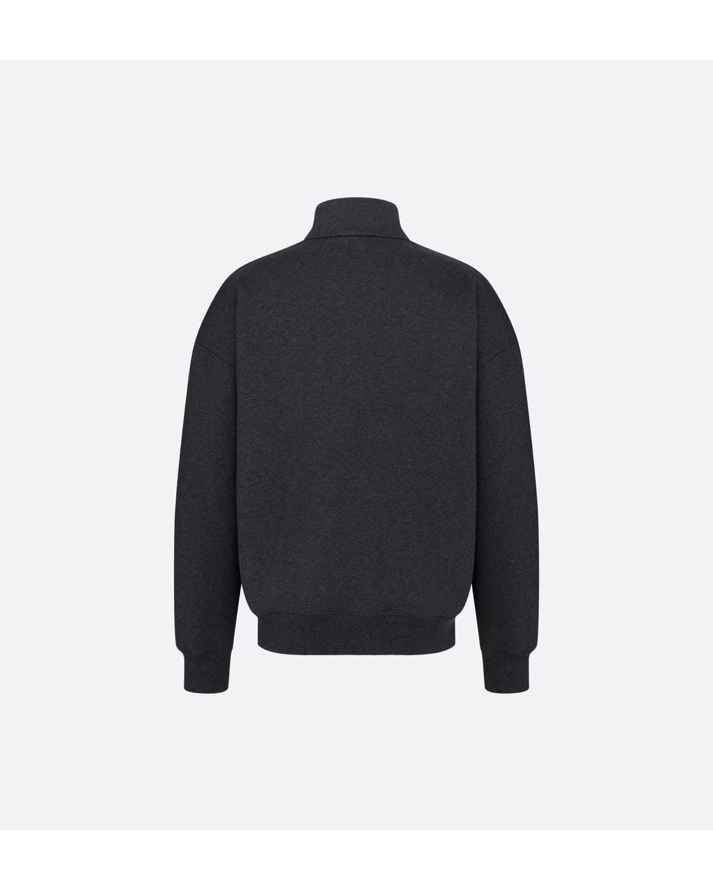 Dior Blue Homme High Neck Zip Detailed Sweatshirt for men