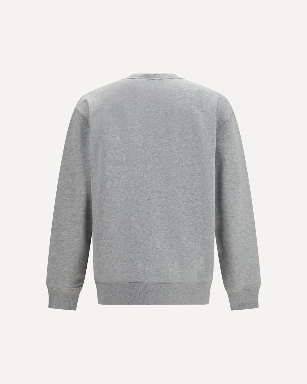 Balmain Gray Embroidered Logo Crewneck Sweatshirt for men