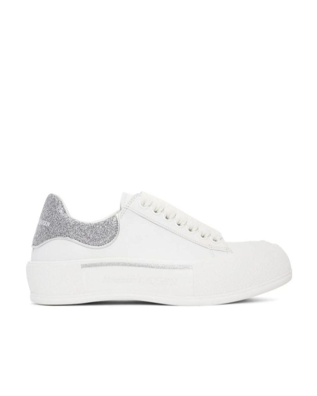 McQueen White Oversized Low-Top Sneakers for men
