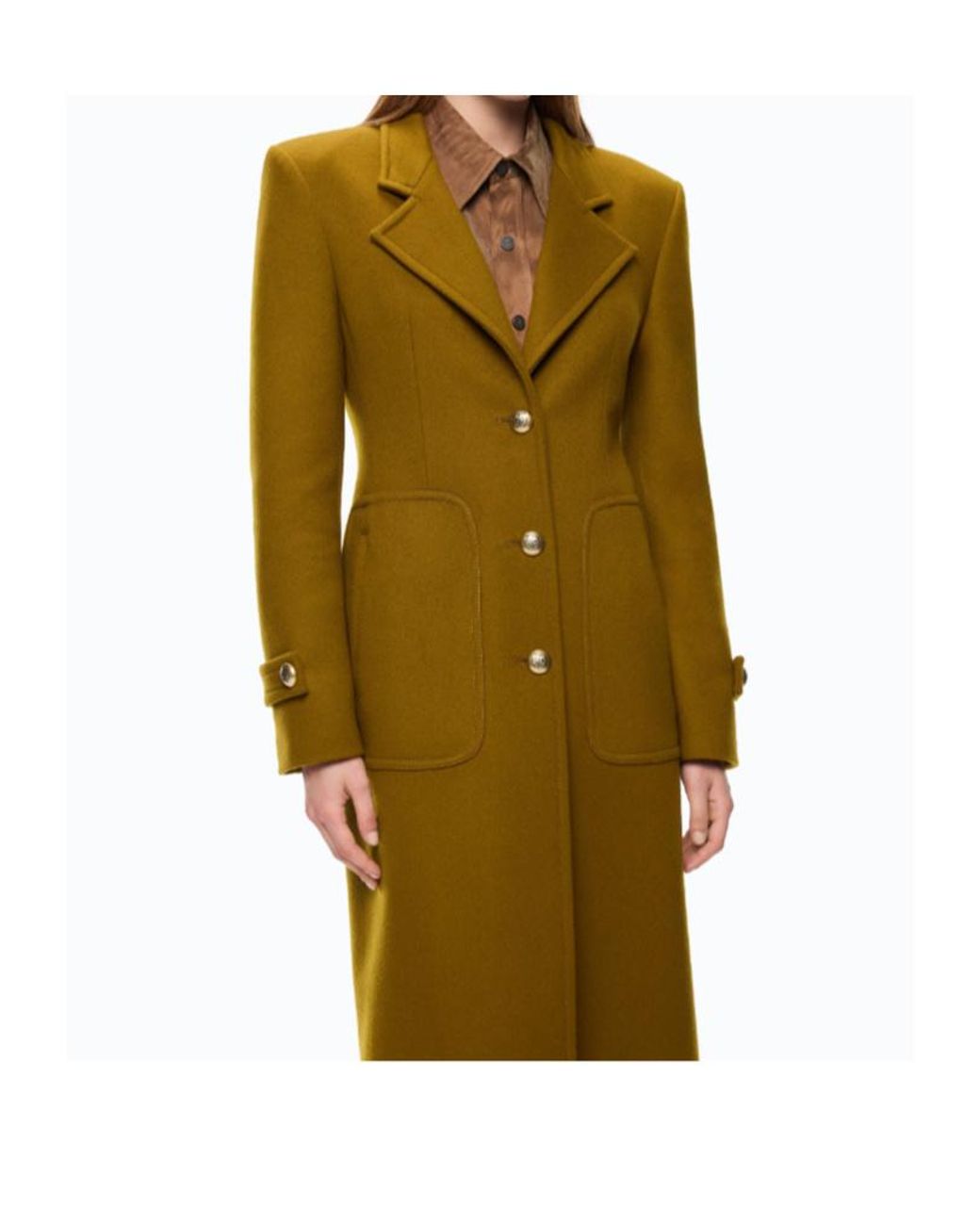 Pinko Green Long Coat