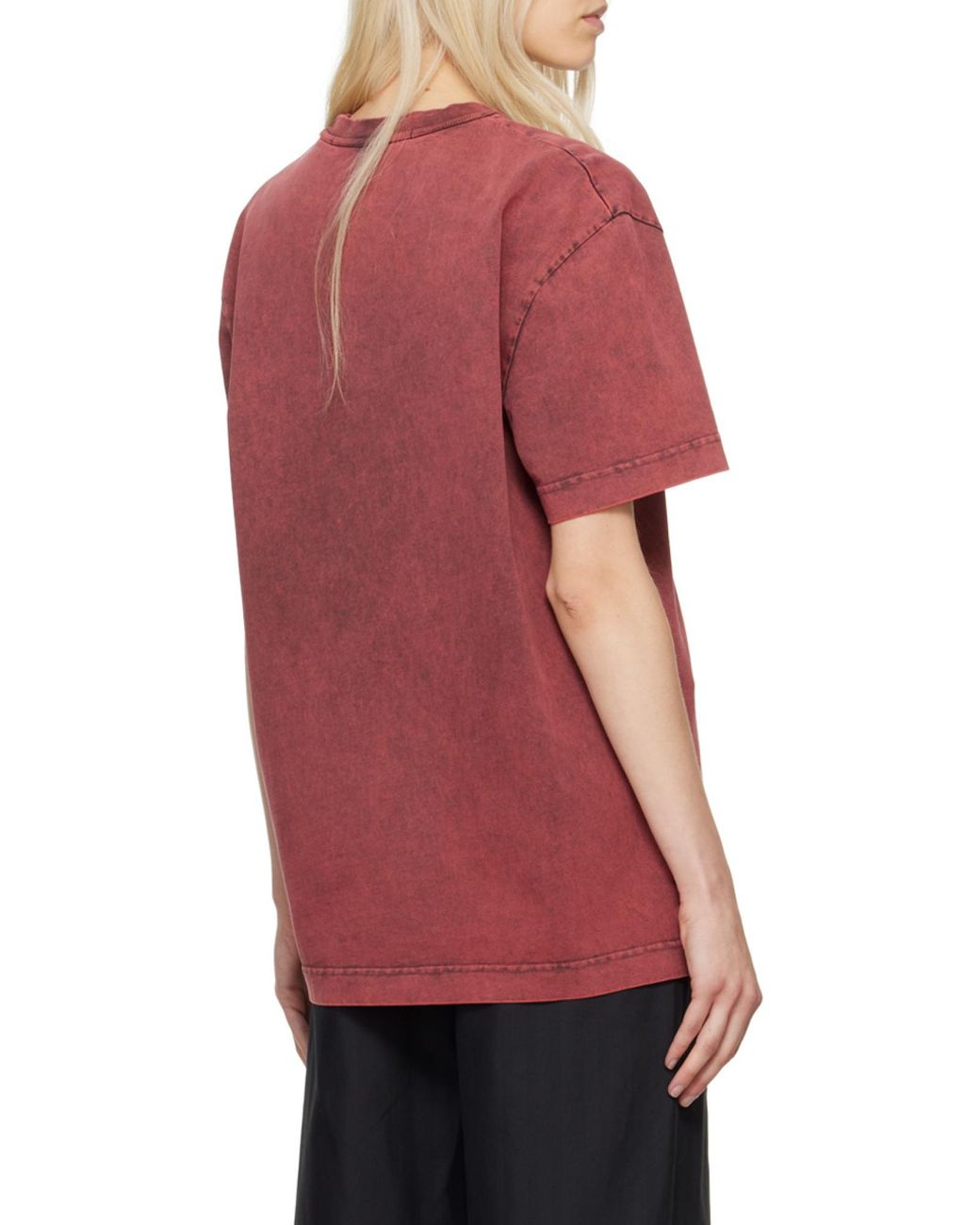 Alexander Wang Red Crewneck Short-Sleeved T-Shirt