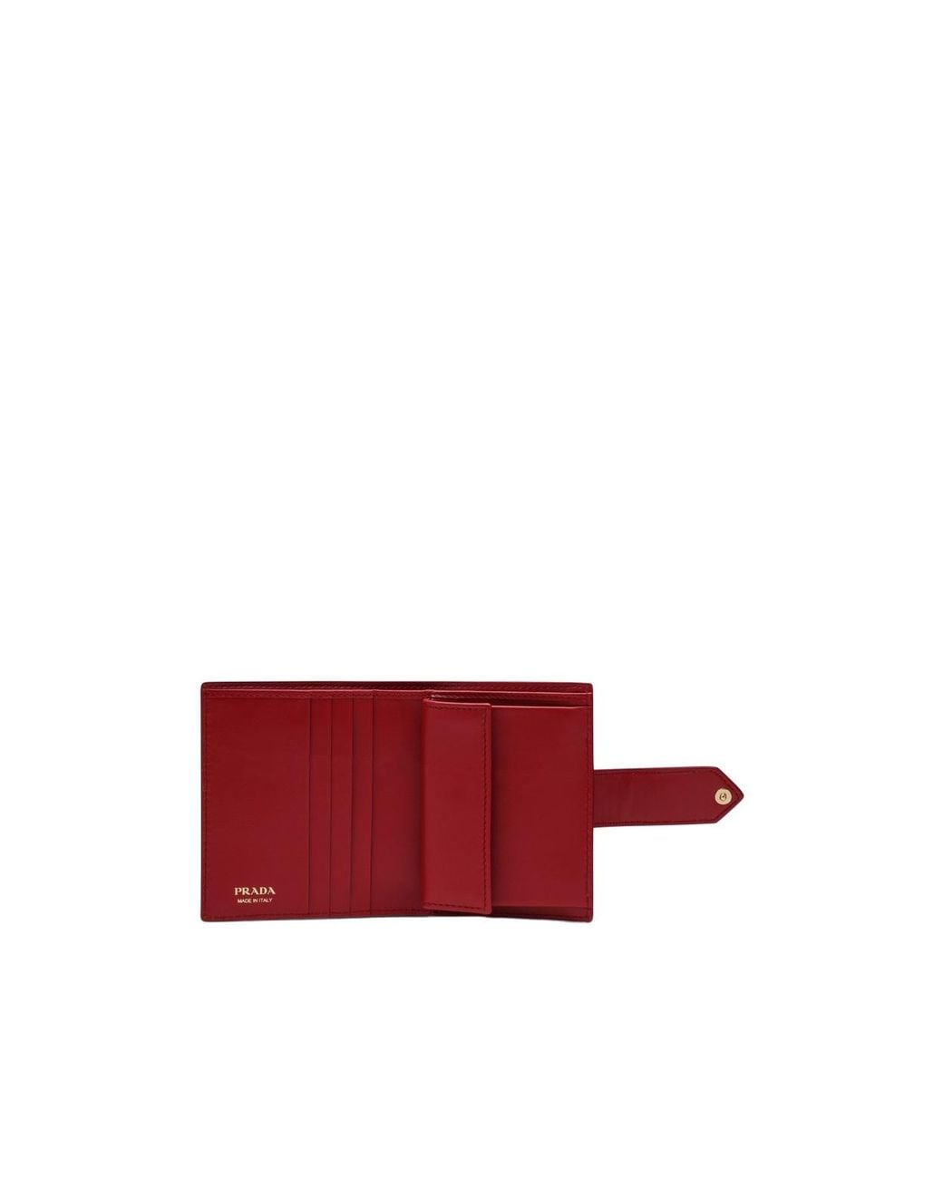 Prada Red Saffiano Wallet