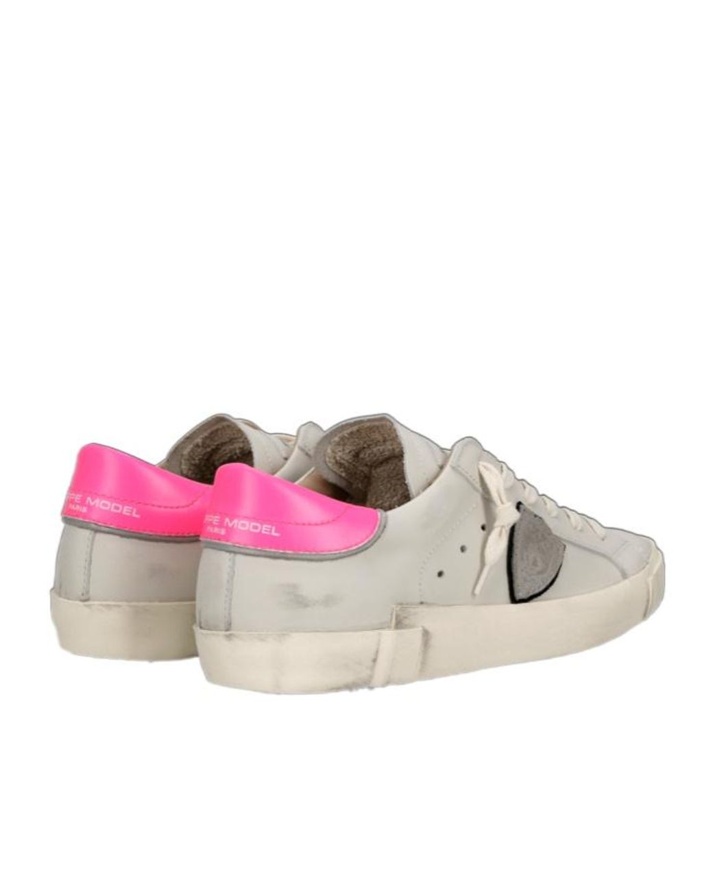 Philippe Model Pink Prsx Patch Low-Top Sneakers