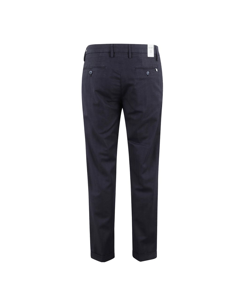 Re-hash Blue Cotton Straight-Leg Trousers for men