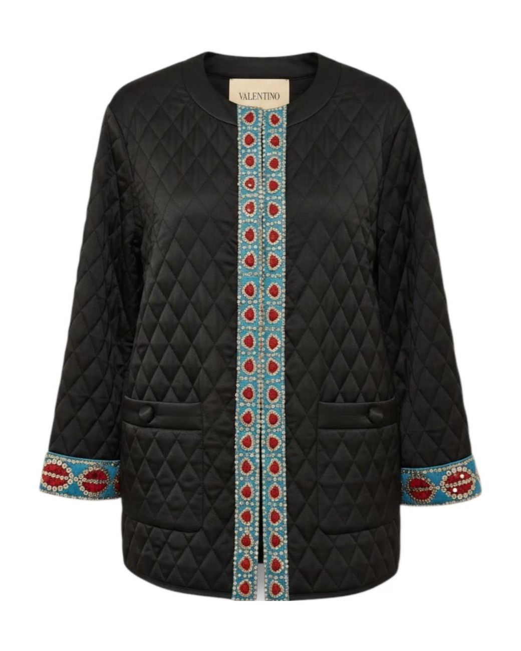 Valentino Black Long-Sleeve Casual Jacket