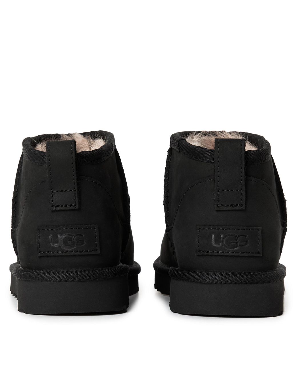 Ugg Black Simple Ankle Boots