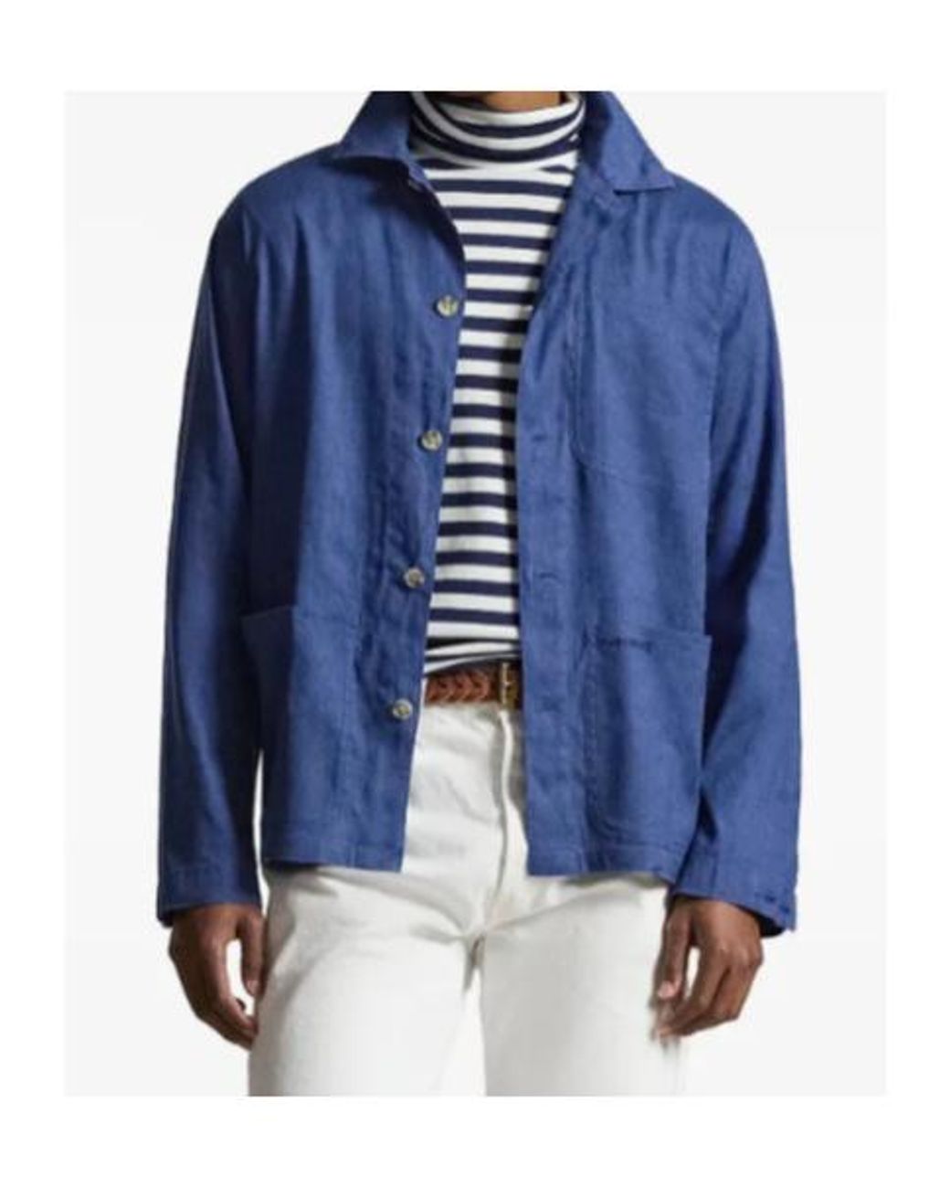 Polo Ralph Lauren Blue Barton Buttoned Overshirt for men