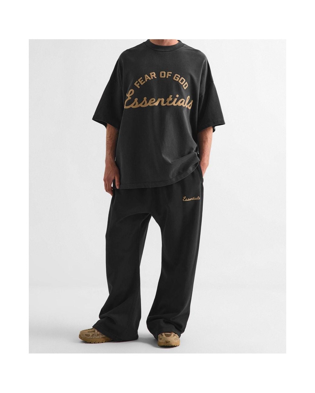 Fear Of God Black Logo Loose T-Shirt for men