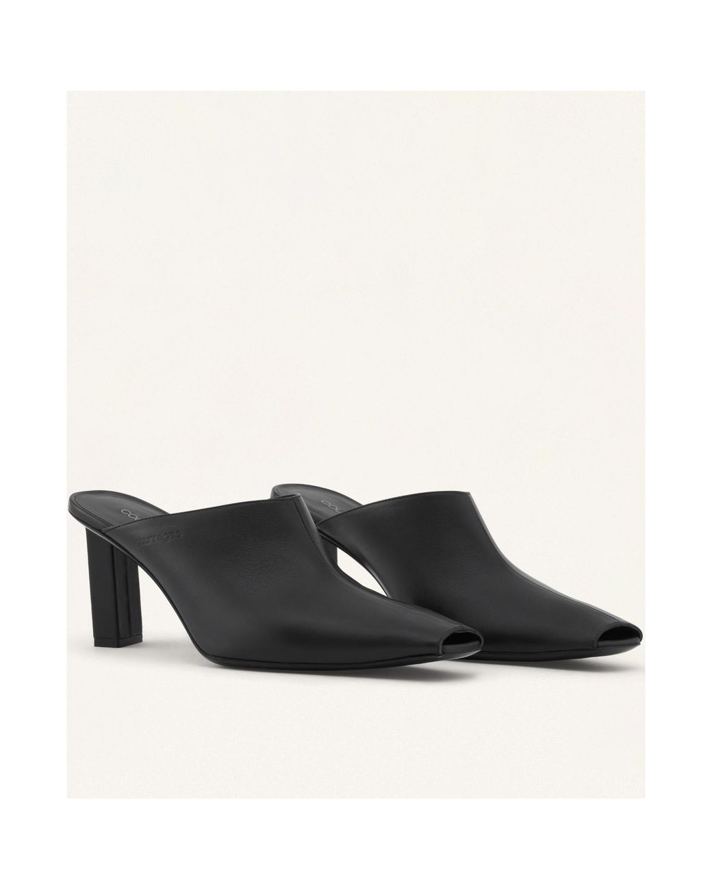 Courreges Black Courrèges Slip-On Mules