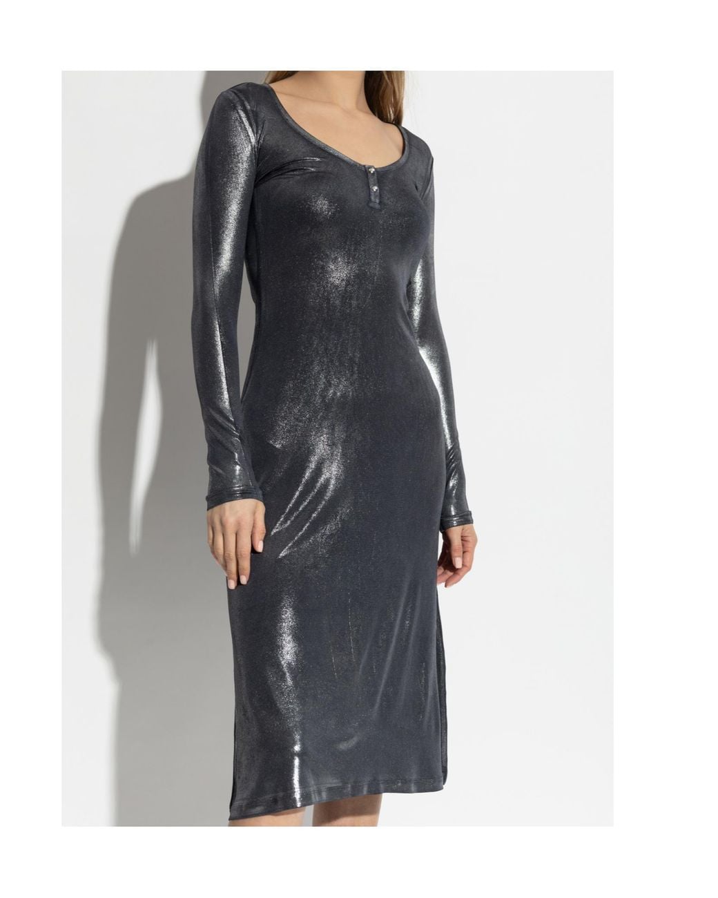 DIESEL Gray D-Ama-Ls Midi Dress