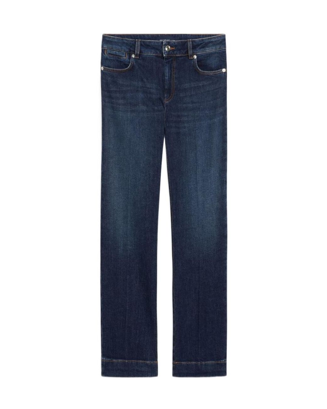 Sportmax Blue Umbria Mini Flared Jeans