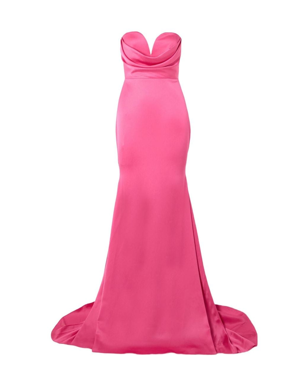 Alex Perry Pink Slim-Fit Off-Shoulder Formal Dress