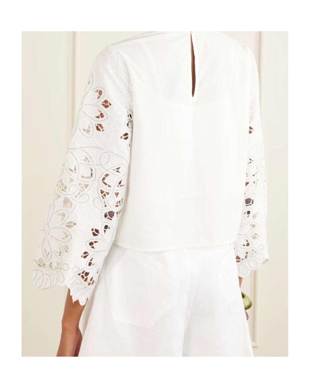 Farm Rio White Embroidered Shirt