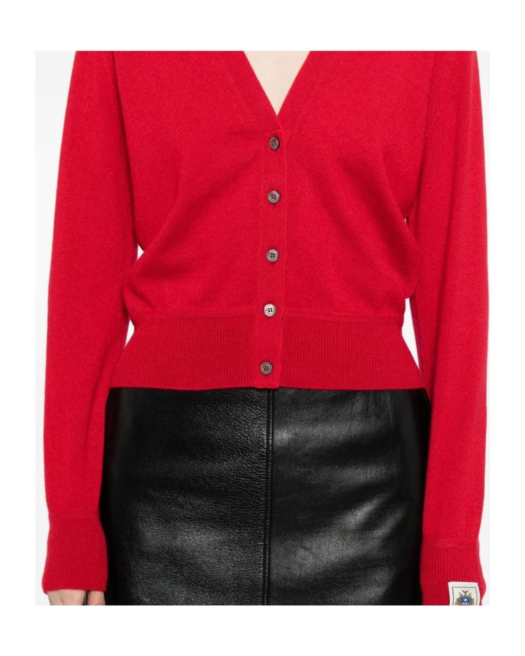 Bally Red Cashmere Cardigan
